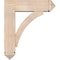 Ekena Millwork Thorton Arts and Crafts Smooth Bracket w/ Offset Brace, Douglas Fir, 7 1/2"W x 26"D x 30"H BKT0806X26X30THR03SDF - alternate 3